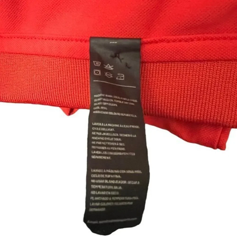 MIER Polo‎ Shirt Men's Size XL Red Long Sleeve Collared 100% Polyester